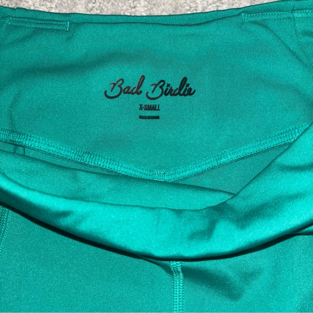 Bad Birdie Women’s Teal Bike Shorts With Pockets Size XS - Picture 4 of 4